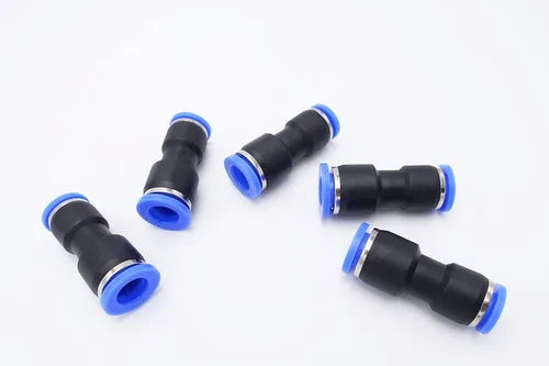 Miniatura 23 de Empuje para conectar, tubo de 1/2 pulgada de diámetro exterior x tubo de 1/4 pulgadas, conector de dos vías de unión recta de aire neumático