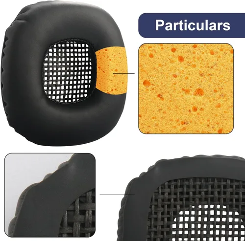 Miniatura 4 de Major I - Almohadillas de repuesto compatibles con auriculares Bluetooth Marshall Major I/Major II, orejeras de piel de proteína y espuma