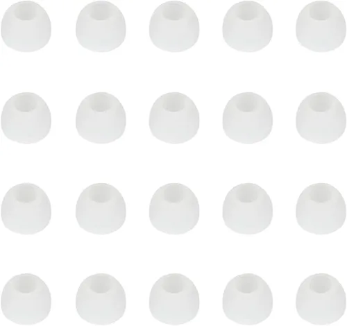 Miniatura 10 de Puntas de silicona de repuesto para auriculares internos - 10 pares (negro)