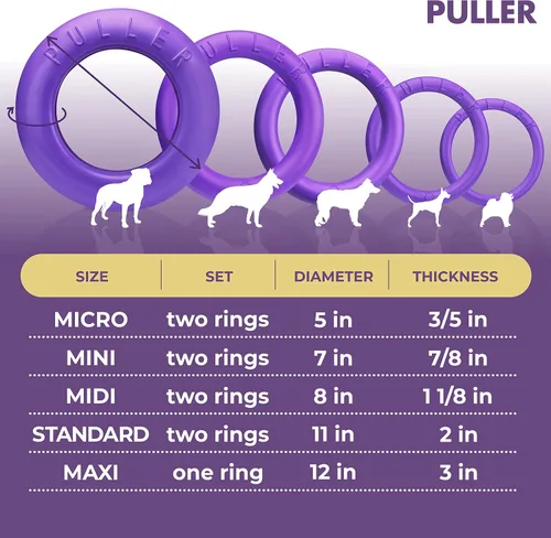 Miniatura 6 de Juguetes de anillo para perros Puller para exteriores - Juguete de buscar para perros y juguete de tira y afloja para perros pequeños, medianos