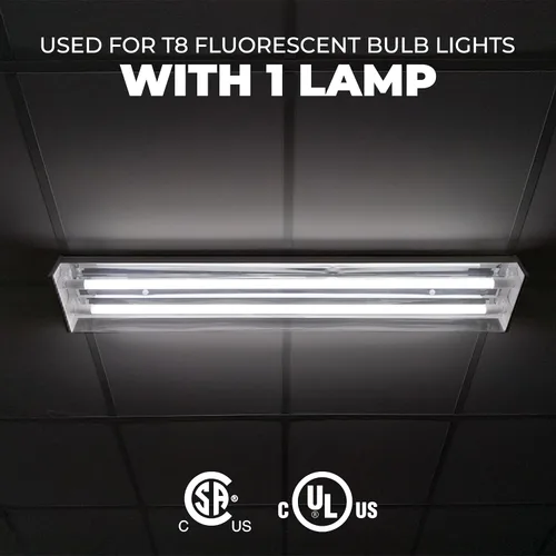 Miniatura 5 de OHLECTRIC Repuesto para ICN1P32-SC 1 Lámpara – Balastro Fluorescente T8, Reemplazo de Balastro Electrónico 120-277 Voltios, Arranque Instantáneo