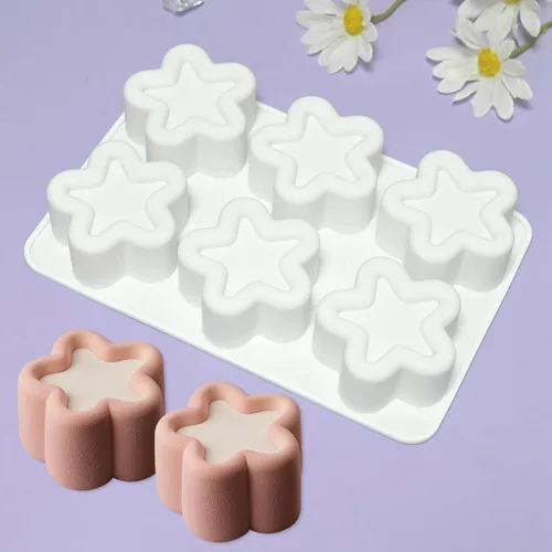 Miniatura 18 de mostsom Molde de silicona para pastel de mousse de flores, molde de helado, molde de chocolate, jabón, cupcakes 3D, utensilios para hornear, molde