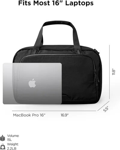 Miniatura 3 de ALPAKA Bravo Brief - Portafolio para laptop de 16 pulgadas, bolsa de hombro de negocios con protección contra la intemperie, bolsa de mensajero