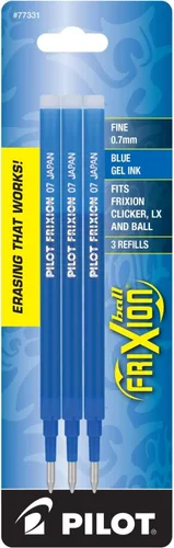 Miniatura 2 de Pilot Recambios de tinta de gel para bolígrafo FriXion de tinta de gel borrable, punta fina, tinta azul, 6 paquetes en total de 18 repuestos (77331)
