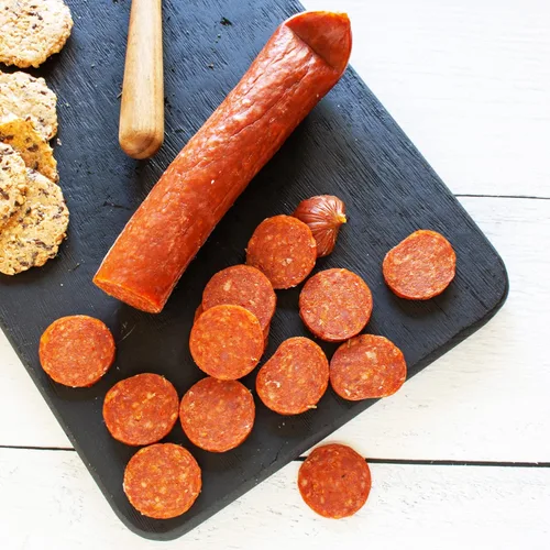Miniatura 6 de igourmet California Classics Gourmet Gift Basket Caja Incluye quesos gourmet pan plano pepperoni chocolate caramelo de caramelo salami y galletas