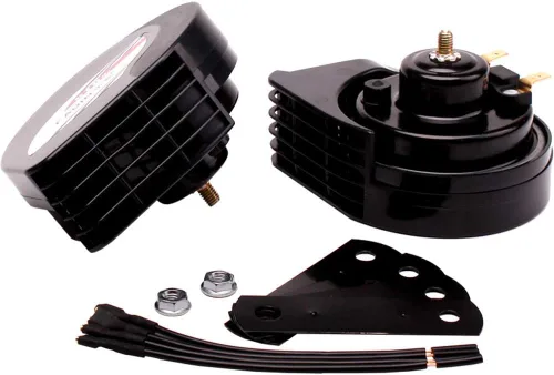 Miniatura 7 de FARBIN Bocina compacta de 12 V, bocinas de coche fuertes de doble tono, impermeables, kit de bocina de caracol eléctrica con arnés de relé universal