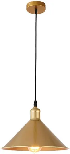 Miniatura 9 de Iluminación colgante de metal dorado de estilo industrial para isla de cocina, lámparas colgantes retro americanas para mesa de comedor, lámpara