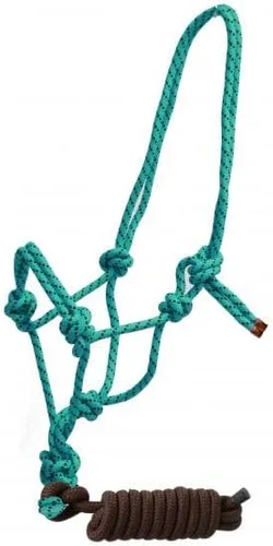 Miniatura 6 de Cuerda trenzada de nailon vaquero con nudo halter con correa extraíble de 7 1/2 pies Lima
