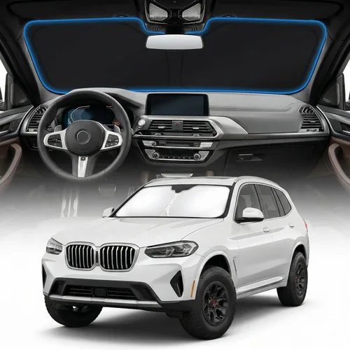 Miniatura 147 de Cubierta para parabrisas para BMW X1 E84 – Ajuste personalizado X1 E84 Accesorios 2016-2024 2025 Parasol plegable protección UV y escudo térmico