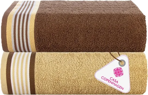 Miniatura 99 de CASA COPENHAGEN Juego de 6 toallas de palomitas de maíz, color azul polvoriento, 21.16 oz/m², 2 toallas de baño, 2 toallas de mano y 2 toallas