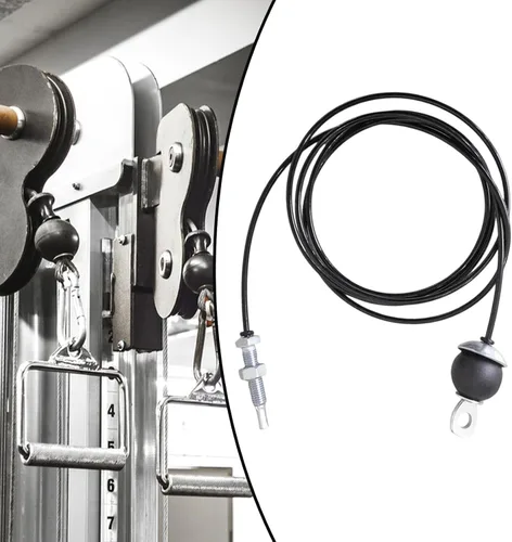 Miniatura 6 de Cable de repuesto para gimnasio, cuerda de alambre de acero, entrenamiento de fuerza para polea de gimnasio en casa, accesorios de máquina