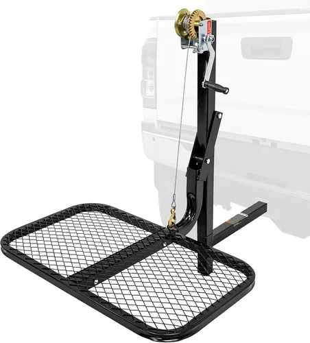 Miniatura 8 de Viking Solutions SwiveLift Durazno Ligero Plegable Fácil de Usar Portátil Sistema de Elevación Montado en Enganche para Juegos Grandes