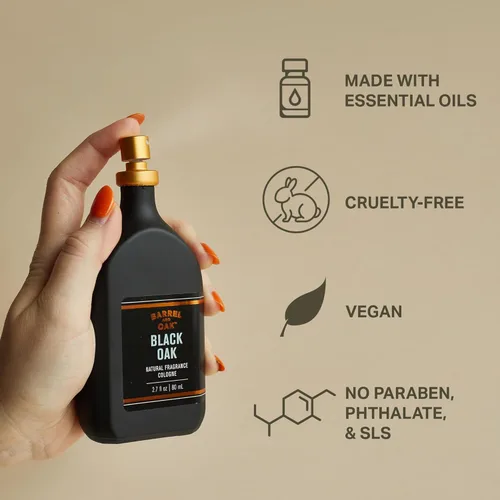 Miniatura 4 de Barrel & Oak Colonia para hombres, fragancias naturales a base de aceite esencial para hombre, colonia de hombre de larga duración para el día