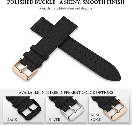 Miniatura 49 de Ritche Correa de reloj de cuero de liberación rápida para hombres y mujeres, correa de reloj de 0.79 pulgadas, 0.78 pulgadas, 0.86 pulgadas