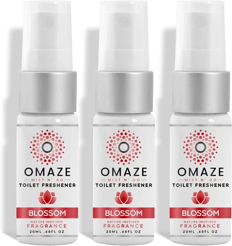 Mist N Go Refresh - Aerosol para inodoro – Eliminador de olores y neutralizador de olores de baño – Aseo y baño huele bien spray – Flor, tamaño de