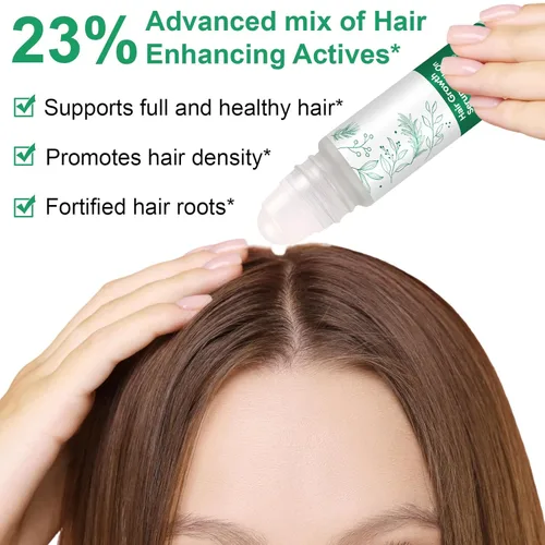 Miniatura 3 de Suero para el crecimiento del cabello roll-on con 3% de romero y redensyl, 2% AnaGain, tratamiento profesional para el crecimiento del cabello