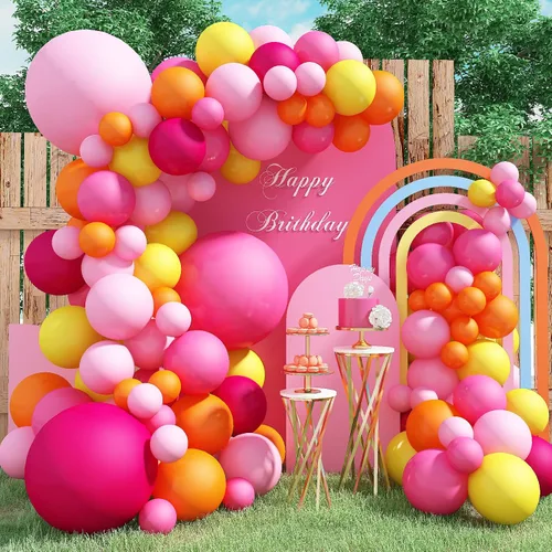 Miniatura 10 de Kit de guirnalda de globos pastel de 165 piezas, arco de globos de color pastel arcoíris, globos coloridos de caramelo macarrón de diferentes Pastel