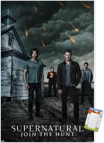 Miniatura 12 de Trends International Supernatural - Póster de pared de iglesia, 22.4 pulgadas de largo x 14.7 pulgadas, versión enmarcada en madera de granero