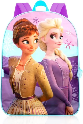 Miniatura 2 de Disney Frozen Anna and Elsa - Mochila escolar para niñas, paquete con bolsa escolar de Frozen de 16 pulgadas, bolsa de almuerzo, botella de agua