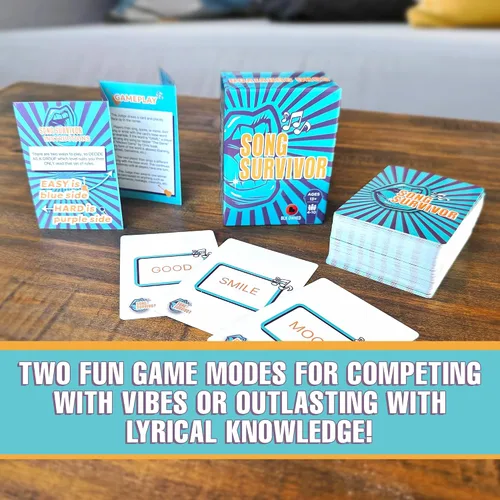 Miniatura 6 de Doin' The Most - Song Survivor: el mejor juego de cartas de fiesta para los amantes de la música. Juegos portátiles para cantar, imitar y ganar tu