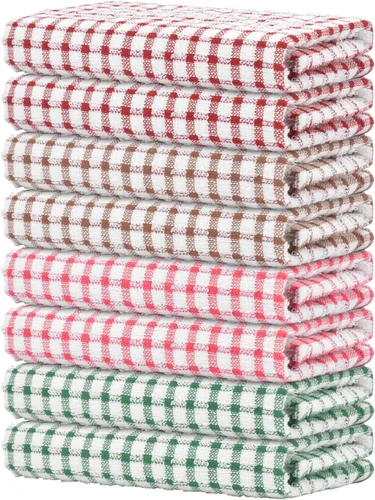 Miniatura 36 de Nialnant 8 Piezas Trapos de Cocina para Platos, 100% Algodón Suave Absorbente de Secado Rápido, Paños de Cocina para Cocina, Lavar Platos, Trapos