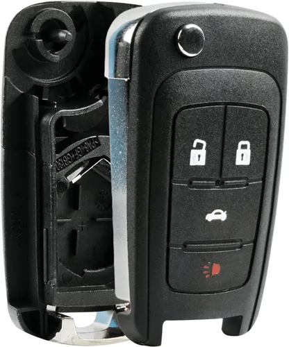 Carcasa de llavero para entrada sin llave con tapa abatible y almohadilla, se ajusta a Buick, Chevy, GMC