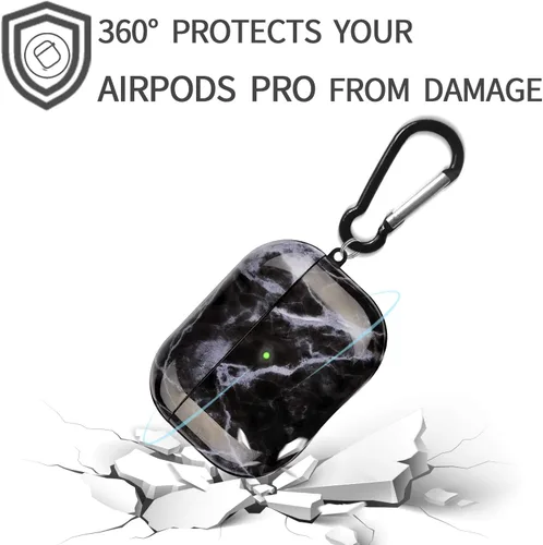 Miniatura 4 de Funda para Airpods Pro LitoDream Lindo Elegante Funda protectora de piel portátil y a prueba de golpes para mujeres y hombres con llavero