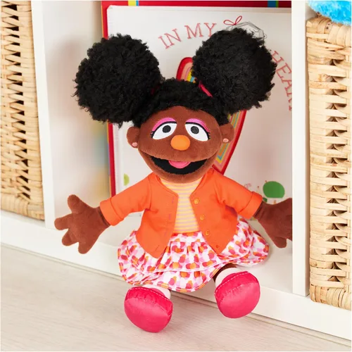 Miniatura 2 de GUND Sesame Street - Peluche oficial de Gabrielle, muñeca de felpa prémium para edades de 1 año en adelante, 13 pulgadas Rosa colorido/naranja