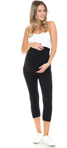 Miniatura 6 de Leggings Depot - Leggings de maternidad para mujer, sobre el vientre, mallas de yoga casuales para embarazo