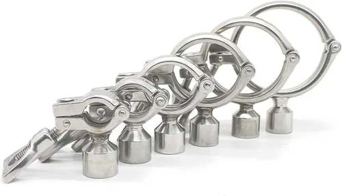 Miniatura 3 de RAHBI 0.748 in-4.016 in SS 304 abrazadera de tubo de acero inoxidable Soporte de tubo Soporte de tubo con BSP 1/2 "0.5 pulgadas rosca hembra pausada