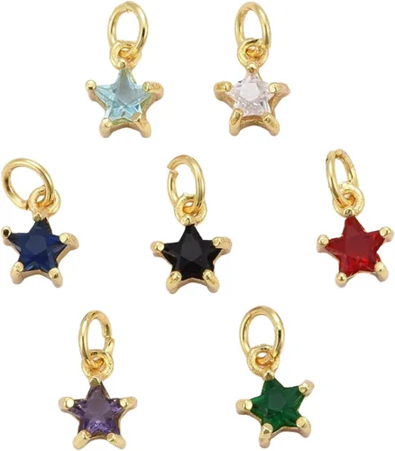 Miniatura 19 de LiQunSweet 20 piezas de micro pavé de circonitas cúbicas para bebé, diseño de huellas, para hacer joyas de ducha