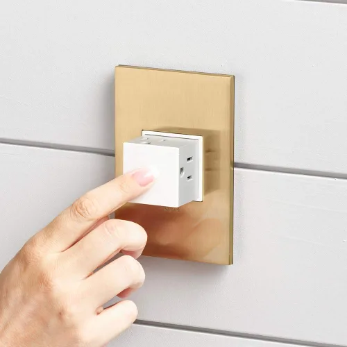 Miniatura 6 de Legrand adorne ARPTR151GG2WP - Toma de corriente emergente de 1 banda de 15 amperios en grafito con placa de pared a juego, ARPTR151GG2WP