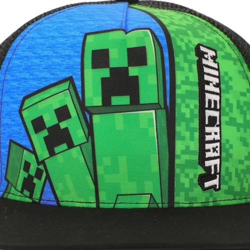 Miniatura 2 de Minecraft Creepers & Logo Youth Trucker Hat Multicolor, Multi colorido