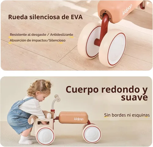 Miniatura 4 de Kidpop Toast Baby Walker - Andador convertible empujable con asiento desmontable, marco triangular antivuelco y canasta de grado alimentario