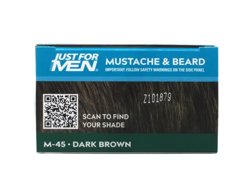 Miniatura 4 de JUST FOR MEN Gel de color para bigote y barba M-45, marrón oscuro 1 cada uno (paquete de 2)