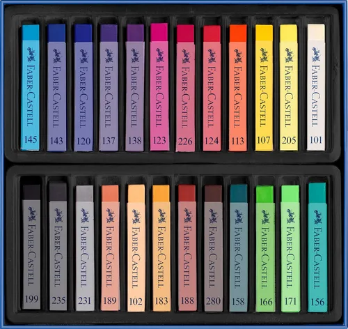 Miniatura 2 de Faber-Castell 128324 Goldfaber Studio - Tizas suaves pastel (24 unidades), varios