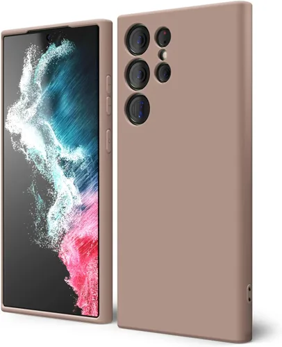 Miniatura 287 de oakxco Funda para teléfono Samsung Galaxy S21 Ultra con agarre de silicona líquida, bonita funda delgada y delgada de goma suave de TPU lisa