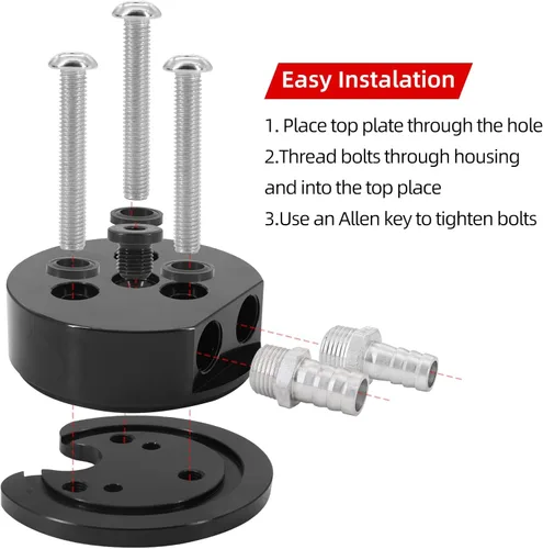 Miniatura 4 de Kit de retorno integrado del sumidero de gasolina del tanque de combustible diesel para FASS Airdog Cummins Duramax