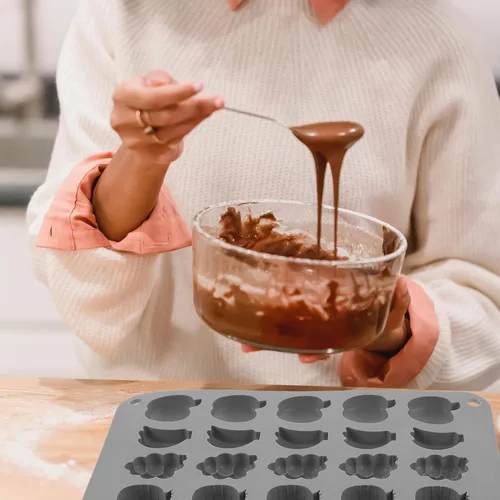 Miniatura 7 de Molde de silicona térmica para dulces de frutas para cocinar bricolaje, gelatina de chocolate, fondant, dulce de azúcar fácil de fabricar, molde