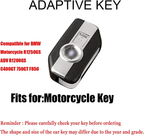 Miniatura 2 de Funda de cuero para llavero de automóvil para motocicleta BMW R1250GS R1200GSLC R1200RSLC R1600GSLC F850GS K1600GT K1600GTL K1600 Accesorios de Azul