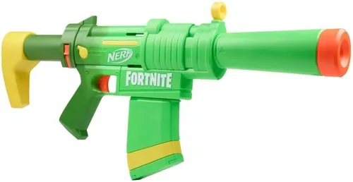 Miniatura 4 de Nerf Fortnite SMG-Zesty Elite - Pistola de dardos extraíble y barril, clip extraíble de 10 dardos, 10 dardos oficiales Nerf Elite