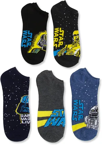 Miniatura 4 de STAR WARS Men's Classic 5 Pack No Show Socks