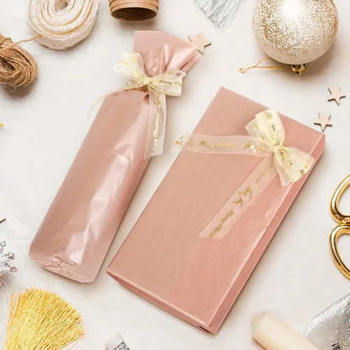 Miniatura 7 de Naler 60 hojas de papel de seda de oro rosa para bolsas de regalo, 14 x 20 pulgadas, papel de regalo de oro rosa a granel para bodas, cumpleaños