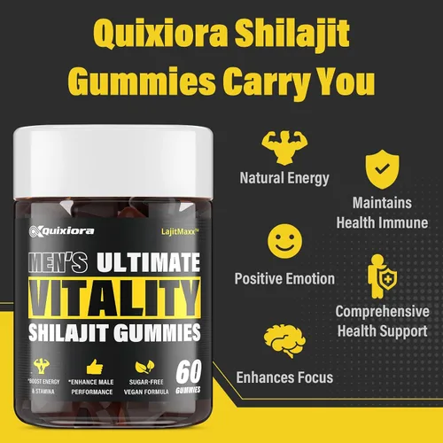 Miniatura 4 de Gomitas Shilajit para hombres – Más de 85 minerales traza y ácido fúlvico 120 gomitas