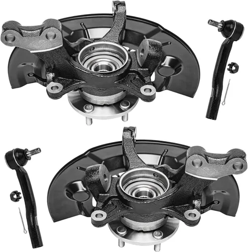 Miniatura 13 de Detroit Axle - Nudos de dirección delanteros de 2.5L de 2 piezas para Toyota 12-17 Camry, 2 nudos de dirección y conjunto de rodamiento de rueda