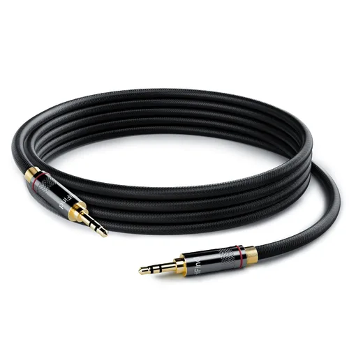Miniatura 8 de HiFind Cable de audio estéreo RCA de 0.138 in a 2 de 4 pies (sonido real de alta fidelidad, chapado en plata, cobre y resorte trenzado SR), cable
