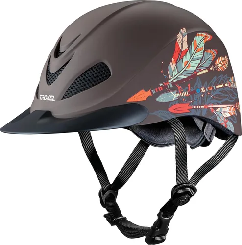 Miniatura 8 de Troxel Rebel Bold - Casco de equitación, perfil bajo, ligero, diseño ajustable, equipo de equitación de seguridad Atrapa sueños