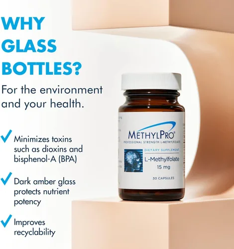 Miniatura 7 de MethylPro L-metilfolato 15 mg - L metil folato, suplemento de metilfolato para mujeres y hombres, vitamina B9 metilada (5-MTHF) para la salud
