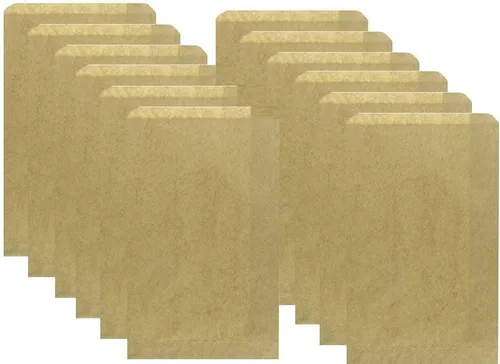 Miniatura 4 de N'ice Packaging 200 bolsas de papel plano de estraza buenas para dulces, galletas, regalo pequeño, manualidades, recuerdos de fiesta, sándwich