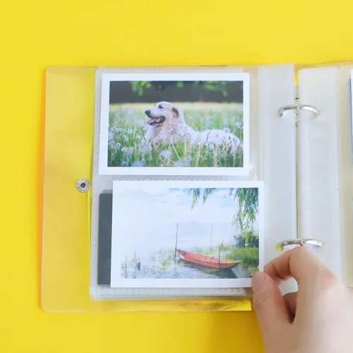 Miniatura 4 de Álbum de fotos holográfico pequeño de 2 x 3 pulgadas, compatible con Fujifilm Instax Mini Film/Polaroid Film/Kpop Photocard Tarjeta de crédito